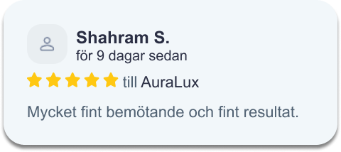 Google-recension om AuraLux Laser Clinic