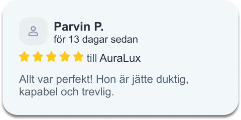 Google-recension om AuraLux Laser Clinic